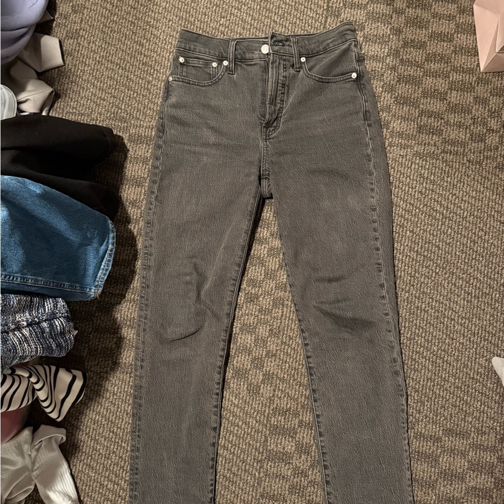 Madewell Women's Straight Leg Gray Jeans